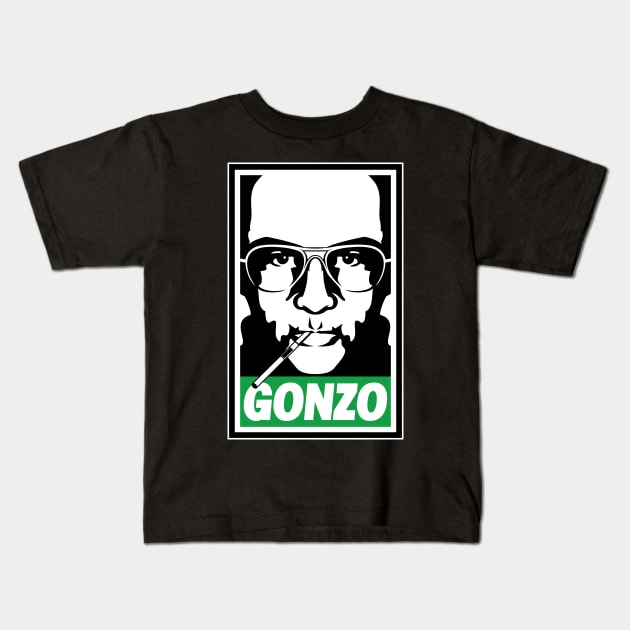 Gonzo Icon Face Kids T-Shirt by marieltoigo